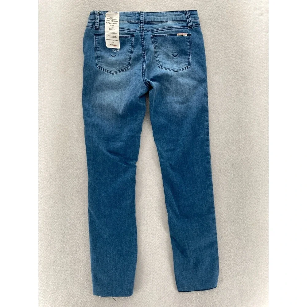 Hudson Kids Cailin Five Pocket Ankle Skinny Jeans Size‎ 16 Blue Stretch Denim